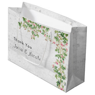 Roze Rose Oude Muur Stijl Dagboek Trouwen Groot Cadeauzakje