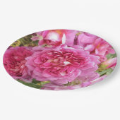 Roze Rose Papieren Bordje (Gekanteld)