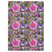 Roze Rose Penunia Daisy Flowers Floral Moederdag Klembord (Achterkant)