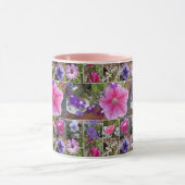 Roze Rose Penunia Daisy Flowers Floral Moederdag Mok (Midden)