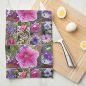 Roze Rose Penunia Daisy Flowers Floral Moederdag Theedoek (Quarter Fold)