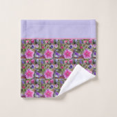 Roze Rose Penunia Daisy Flowers Floral vrouwen Bad Handdoek (Wasdoekje)