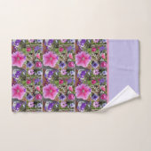 Roze Rose Penunia Daisy Flowers Floral vrouwen Bad Handdoek (Handdoek)