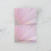 Roze Rose Petal Hartelijk dank Bedankkaart (Binnen)