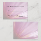 Roze Rose Petal Zitplaats Kaart Plaatskaartje (Voorkant / Achterkant)