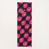 Roze Rose Petals Abstract Patroon op maat Yogamat (Voorkant)