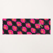 Roze Rose Petals Abstract Patroon op maat Yogamat (Voorkant (horizontaal))
