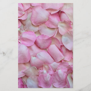 Roze Rose Petals Briefpapier