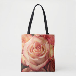 Roze Rose Petals Canvas tas