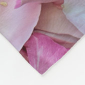 Roze Rose Petals Fleece Deken (Hoek)