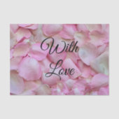 Roze Rose Petals Floral Tissuepapier (Voorkant)