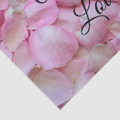 Roze Rose Petals Floral Tissuepapier (Detail)