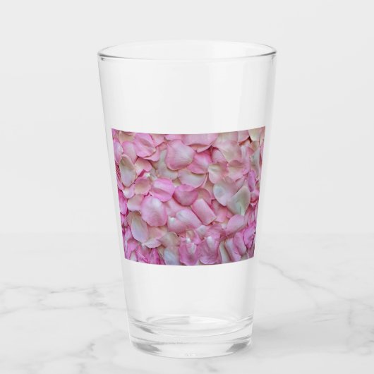 Roze Rose Petals Glas (Voorkant)