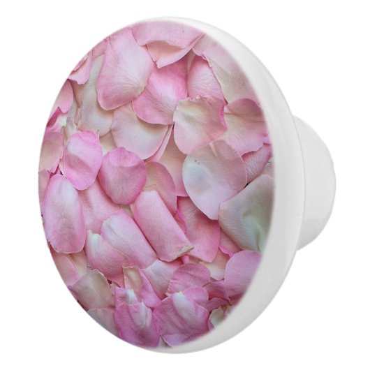 Roze Rose Petals Keramische Knop (Rechts)