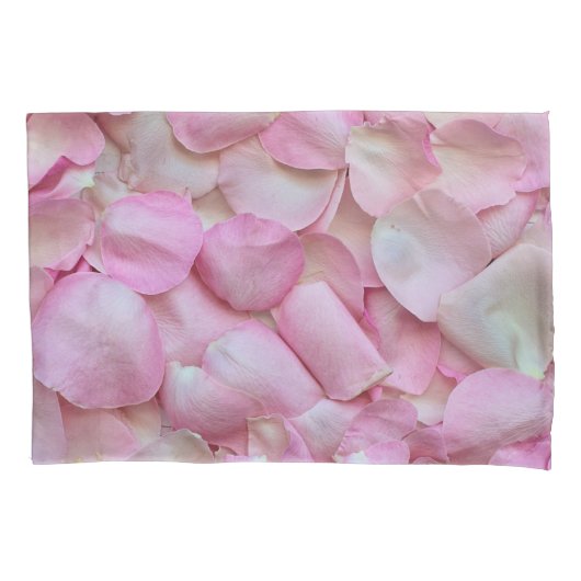 Roze Rose Petals Kussensloop (Voorkant)