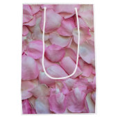 Roze Rose Petals Medium Cadeauzakje (Achterkant)