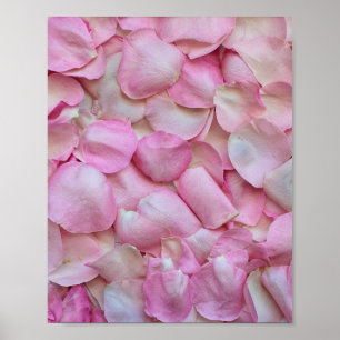 Roze Rose Petals Poster