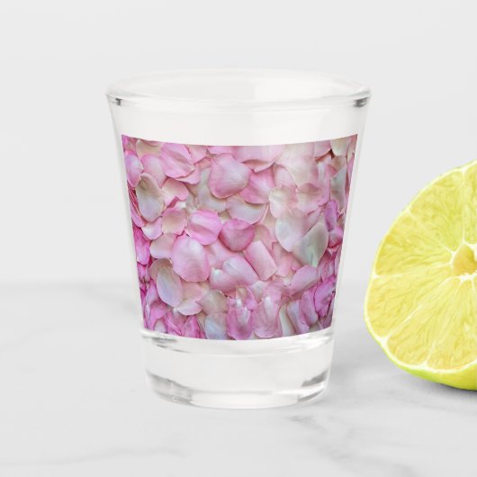 Roze Rose Petals Shot Glas (Voorkant)