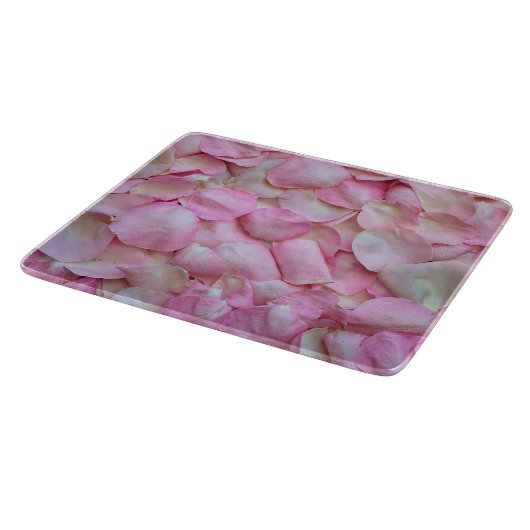 Roze Rose Petals Snijplank (Hoek)