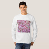 Roze Rose Petals T-shirt (Voorkant volledig)