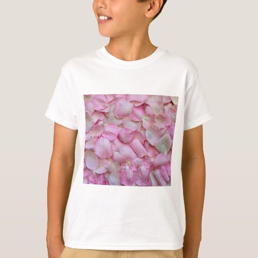 Roze Rose Petals T-shirt (Voorkant)