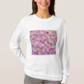Roze Rose Petals T-shirt (Voorkant)