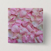 Roze Rose Petals Vierkante Button 5,1 Cm (Voorkant)
