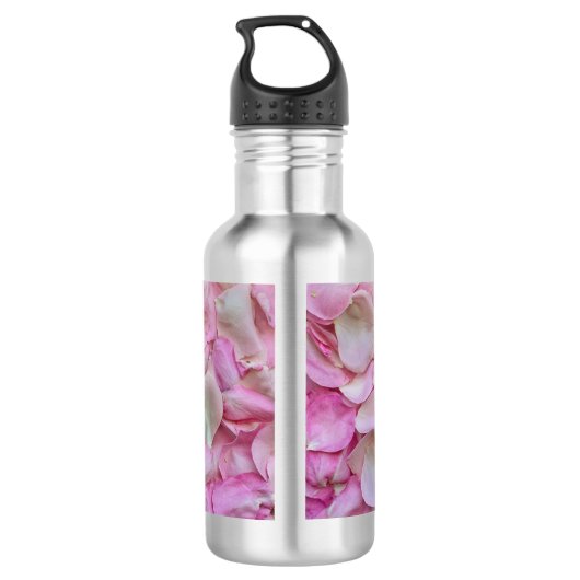 Roze Rose Petals Waterfles (Achterkant)