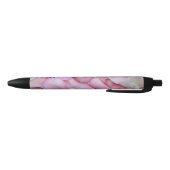 Roze Rose Petals Zwarte Inkt Pen (Bodem)