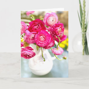Roze Rose Pierre-Joseph Redoute Wenskaart Kaart