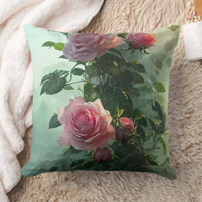 Roze Rose - Pillow Kussen (Deken)