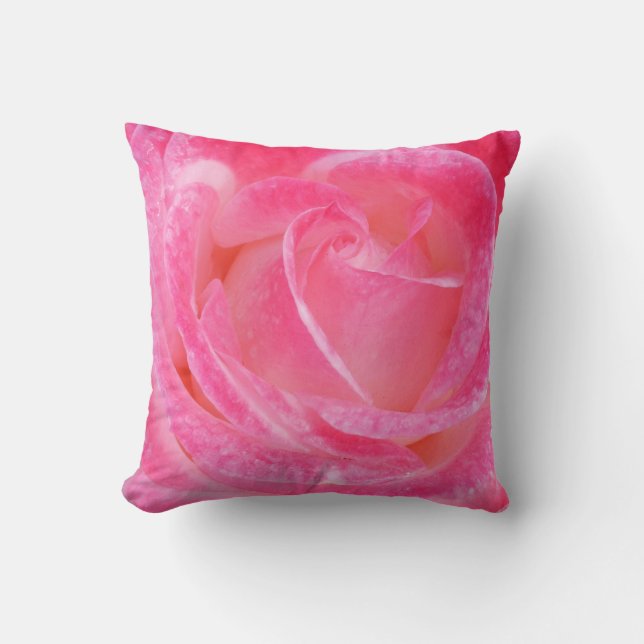 Roze Rose Pillow Kussen (Voorkant)