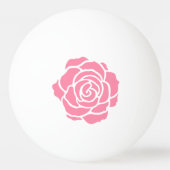 Roze Rose Ping Pong Ball (Achterkant)