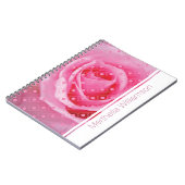 Roze Rose Polka Dot Custom Notitieboek Journal (Linkerzijde)