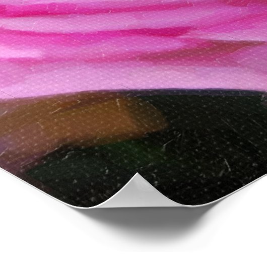 Roze Rose Poster (Hoek)