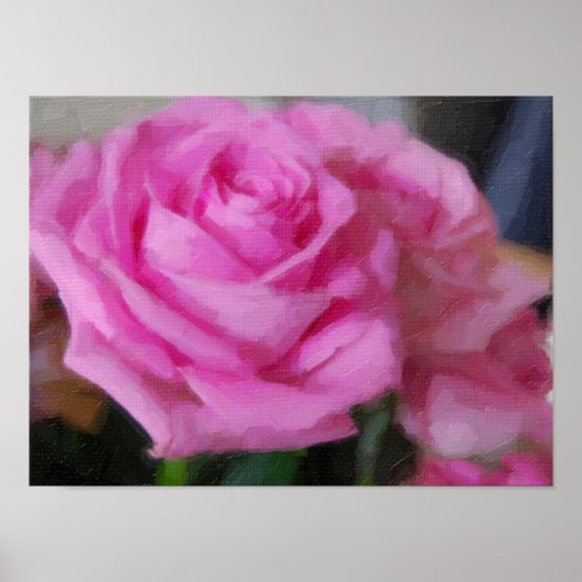 Roze Rose Poster (Voorkant)