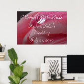 Roze Rose Poster (Thuiskantoor)