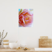 Roze Rose Poster (Keuken)