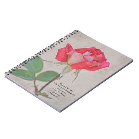 Roze Rose Prayer Journal Notitieboek (Linkerzijde)