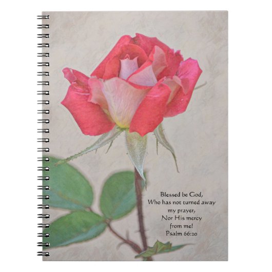  Roze Rose Prayer Journal Notitieboek (Voorkant)