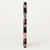 Roze Rose Profusion Monogram - zwarte achtergrond Case-Mate iPhone Case (Achterkant / rechts)