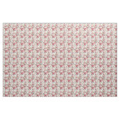 Roze Rose Profusion - witte achtergrond Stof (Yard (91,4 cm))