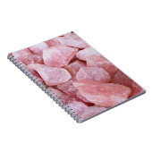 Roze Rose Quartz Crystal Love Notitieboek Journal (Rechterzijde)