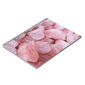 Roze Rose Quartz Crystal Love Notitieboek Journal (Linkerzijde)
