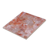 Roze Rose Quartz Gemstone Print Tegeltje (Zijkant)