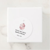 Roze Rose Quartz Liefde Crystal Bruiloft Bedankjes Labels (In situ)