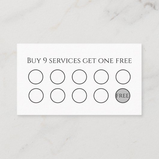 Roze Rose Quartz Stones Salon Spa Klantenkaartje (Achterkant)