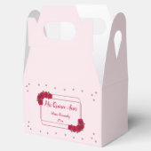 Roze Rose Quinceañera Bedankdoosjes (Geopend)