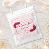 Roze Rose Quinceañera Bedankzakje (Geknipt)