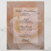 Roze Rose Quinceañera Menu (Voorkant)